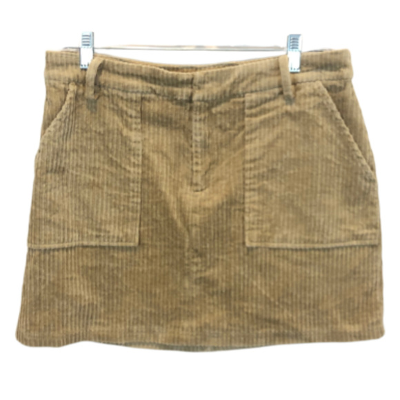 MOD Dresses & Skirts - MOD Khaki Corduroy Skirt - Large